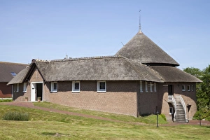 Catholic church with thatched roof, Baltrum, East Frisian Islands, East Frisia, Lower Saxony, Germany Catholic church with thatched roof, Baltrum, East Frisian Islands, East Frisia, Lower Saxony, Germany