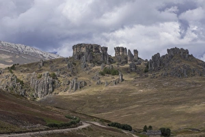 Cerro los Frailones o Cerro del Castillo rocks, Cumbemajo, Cajamarca, Peru, South America Cerro los Frailones o Cerro del Castillo rocks, Cumbemajo, Cajamarca, Peru, South America