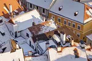Czech Republic Winter Scene Prints: Cesky Krumlov
