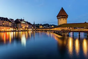 The Chapel Bridge, Lucerne, Switzerland