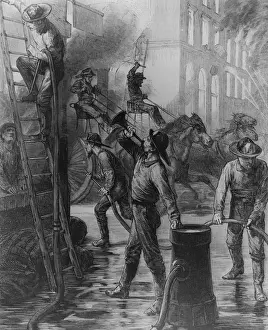 Vintage Firefighting Equipment Prints: Chicago Fire