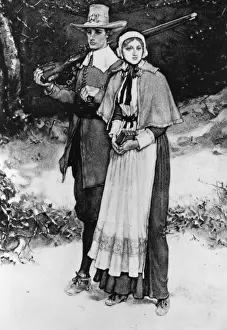Colonial Era Images Prints: To Church