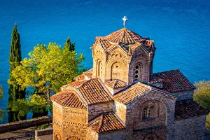 Detail of church of Saint John the Theologian at Kaneo, overlooking Ohrid lake, Ohrid Detail of church of Saint John the Theologian at Kaneo, overlooking Ohrid lake, Ohrid