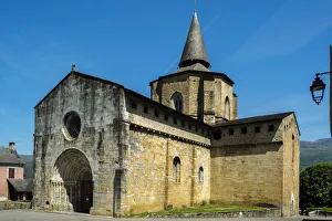 The Church at Saint Savin, Hautes Pyrenees, France The Church at Saint Savin, Hautes Pyrenees, France