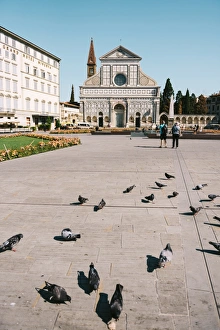 The church of Santa Maria Novella in Tuscany, Florence The church of Santa Maria Novella in Tuscany, Florence