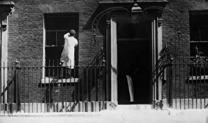 Cleaning Up Number Ten Downing Street after a Suffragette Demonstration Cleaning Up Number Ten Downing Street after a Suffragette Demonstration