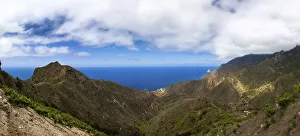Cliffs in the Anaga Mountains near the village of Taganana, Azano, Almaciga, Tenerife Cliffs in the Anaga Mountains near the village of Taganana, Azano, Almaciga, Tenerife