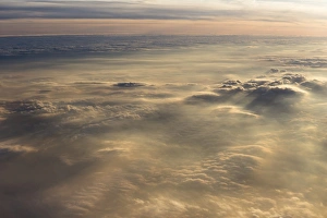 Cloud formations in the evening light, Germany Cloud formations in the evening light, Germany