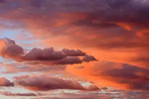 Cloud Formation Photography Prints: Cloud formations, evening sky, Namibia
