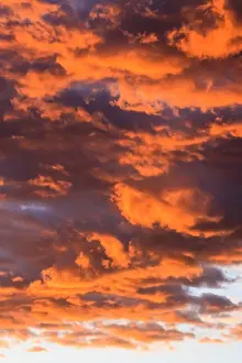 Cloud Formations Prints: Cloud formations, evening sky, Namibia