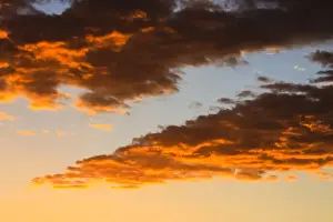 Cloudy Evening Skies Prints: Cloud formations, evening sky, Namibia