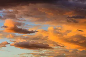 Cloud Formation Photography Prints: Cloud formations, evening sky, Namibia