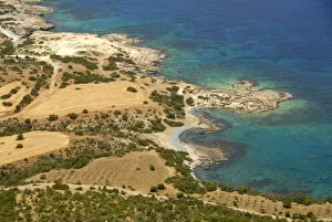 Cyprus Collection: Coast, cliffs, rocks, blue sea, view from Mount Moutti tis Sotiras, Baths of Aphrodite, Akamas