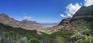 Coastal road near La Aldea de San Nicolas, Gran Canaria, Canary Islands, Spain, Europe Coastal road near La Aldea de San Nicolas, Gran Canaria, Canary Islands, Spain, Europe