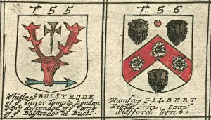 Coat of arms 17th century Bulstrode and Gilbert Coat of arms 17th century Bulstrode and Gilbert