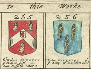 Coat of arms 17th century Cordell and Vandeput Coat of arms 17th century Cordell and Vandeput