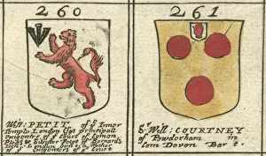 Coat of arms 17th century Petit and Courtney Coat of arms 17th century Petit and Courtney
