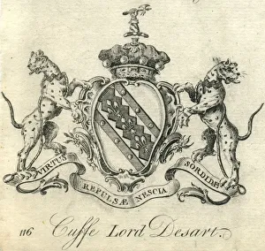Coat of arms Cuffe Lord Desart 18th century Coat of arms Cuffe Lord Desart 18th century
