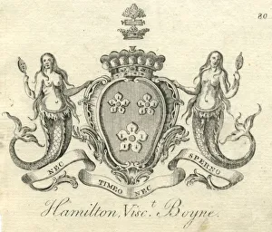 Coat of arms Hamilton, Viscount Boyne 18th century Coat of arms Hamilton, Viscount Boyne 18th century
