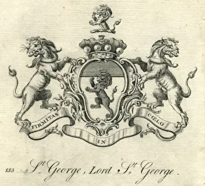 Coat of arms Lord St. George 18th century Coat of arms Lord St. George 18th century