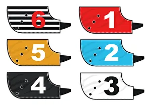 Colour coded jackets for greyhound race dogs Colour coded jackets for greyhound race dogs