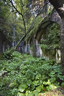 Commando Austriaco, ruined shelter of World War I, Folgaria, province of Trentino, Italy Commando Austriaco, ruined shelter of World War I, Folgaria, province of Trentino, Italy