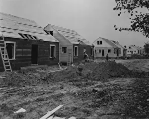 Vintage Construction Photos Prints: Construction Site