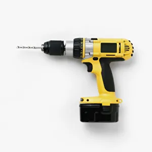 Cordless drill with battery pack attached Cordless drill with battery pack attached
