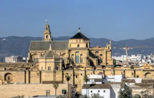 Cordoba old quarter and Moorish style cathedral Cordoba old quarter and Moorish style cathedral