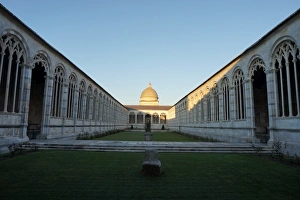Courtyard of the Camposanto Monumentale, Pisa, Italy Courtyard of the Camposanto Monumentale, Pisa, Italy