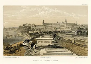 Crimean War - Hospital and Cemetery at Scutari Crimean War - Hospital and Cemetery at Scutari