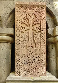 Cross stone, khachkar, Sanahin monastery, Armenia Cross stone, khachkar, Sanahin monastery, Armenia