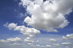 Cumulus and Altocumulus Clouds Print