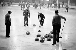 Historic Sport Photography Prints: Curling Game