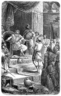 David receives envoys of King Hiram of Tyre (1 Chronicles 14) David receives envoys of King Hiram of Tyre (1 Chronicles 14)
