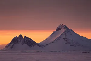 Dawn light at the Vestrahorn Mountains in Iceland Dawn light at the Vestrahorn Mountains in Iceland