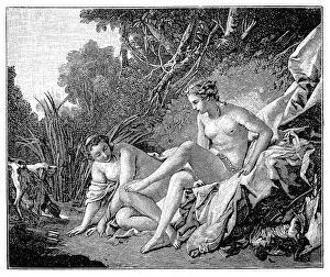 Diana leaving her bath by Francois Boucher Diana leaving her bath by Francois Boucher