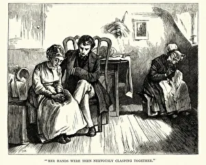 Dickens, Little Dorrit, Her hands were then nervously clasping together Dickens, Little Dorrit, Her hands were then nervously clasping together