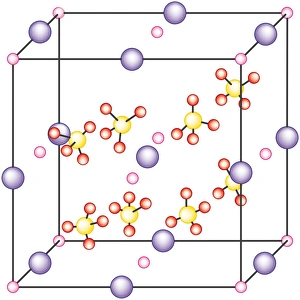 Digital illustration of atoms in aluminium molecule Digital illustration of atoms in aluminium molecule