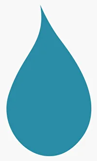 Digital illustration of drop of water symbol Digital illustration of drop of water symbol