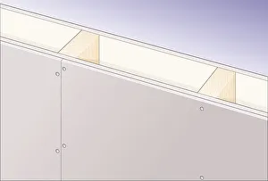 Digital Illustration showing cement fibreboard lining plasterboard wall constructed Digital Illustration showing cement fibreboard lining plasterboard wall constructed