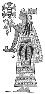 Antique Engravings For Sale Prints: Egyptian Priestess