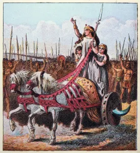 Boudica Print: Ancient British History Vintage Illustration