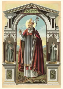 Images Dated 21st June 2017: Saint Patrick Vintage Print - Apostle of Ireland