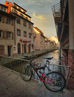 District of Freiburg Little Venice Europe. Germany District of Freiburg Little Venice Europe. Germany