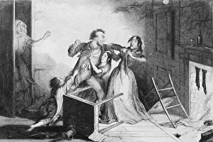 Domestic Violence - Plate VI of George Cruikshank's The Bottle Domestic Violence - Plate VI of George Cruikshank's The Bottle