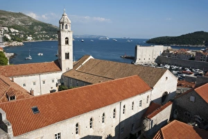 Dominican monastery, view from the city walls, historic centre, Dubrovnik, Dalmatia Dominican monastery, view from the city walls, historic centre, Dubrovnik, Dalmatia