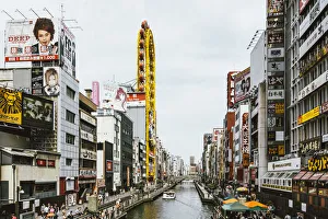 Dotonbori canal in Osaka, Kansai region, Japan Dotonbori canal in Osaka, Kansai region, Japan