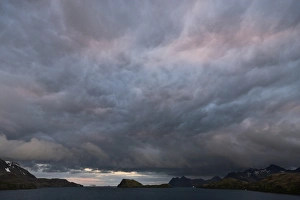 Dramatic clouds at sunset, Stromness Harbour, Stromness Bay, South Georgia and the South Sandwich Islands Dramatic clouds at sunset, Stromness Harbour, Stromness Bay, South Georgia and the South Sandwich Islands