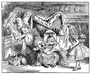 Duchess and the crying baby - Alice in Wonderland 1897 Duchess and the crying baby - Alice in Wonderland 1897